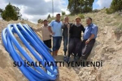 ELMAKUZU İÇMESUYU İSALE HATTI YENİLENDİ