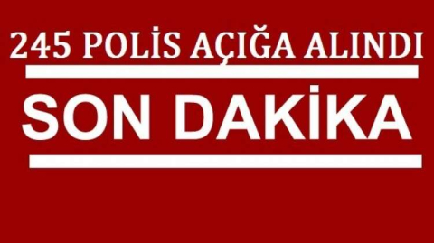 MERSİN'DE 245 POLİS AÇIĞA ALINDI