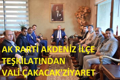 AKDENİZ İLÇEDEN VALİÇAKACAK'A 'YE ZİYARET