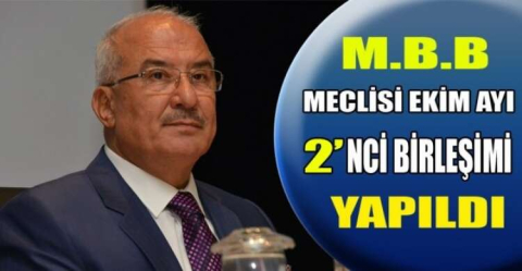 M.B.BELEDİYE MECLİSİ EKİM AYI 2’NCİ BİRLEŞİMİ YAPILDI