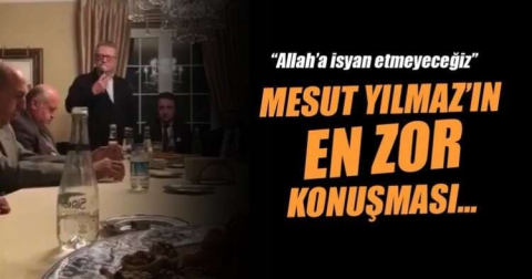 MESUT YILMAZ'IN EN ZOR KONUŞMASI