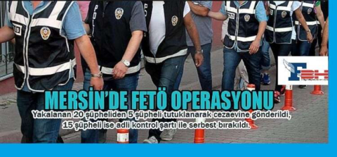 FETÖ OPERASYONUNDA 5 KİŞİ TUTUKLANDI