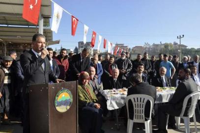 TUNA KAPALI SEBZE HALİNİN AÇILIŞINI YAPTI