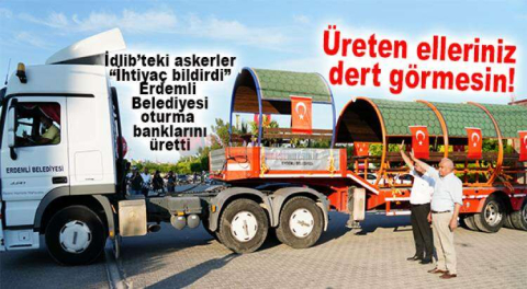 İDLİB' DEKİ MEHMETÇİK İSTEDİ ERDEMLİ BELEDİYESİ ÜRETTİ